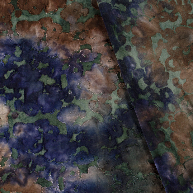 Burnout Jacquard fabric Tie Dye 