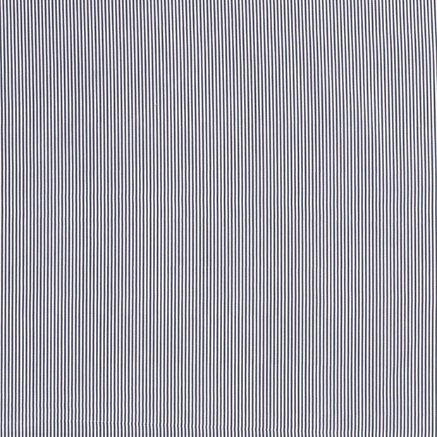 Cotton Poplin fabric Stripes Indigo