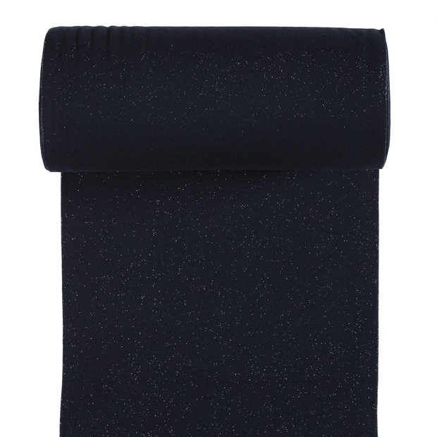 Cuff fabric Navy shimmering 