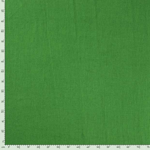 Viscose Lin Chaine et Trame tissu Unicolore Vert