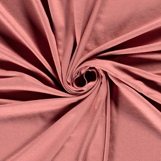 Jersey de Viscose tissu Unicolore Vieux rose