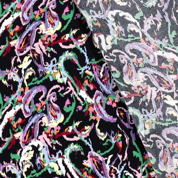 Viscose Poplin stof Abstract bedrukt 
