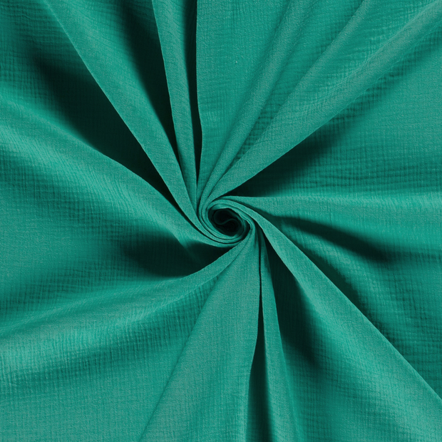 Muslin fabric Turquoise 