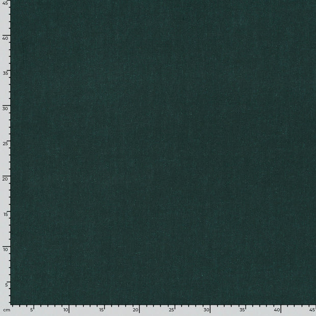Woven Viscose Linen fabric Unicolour Dark Green