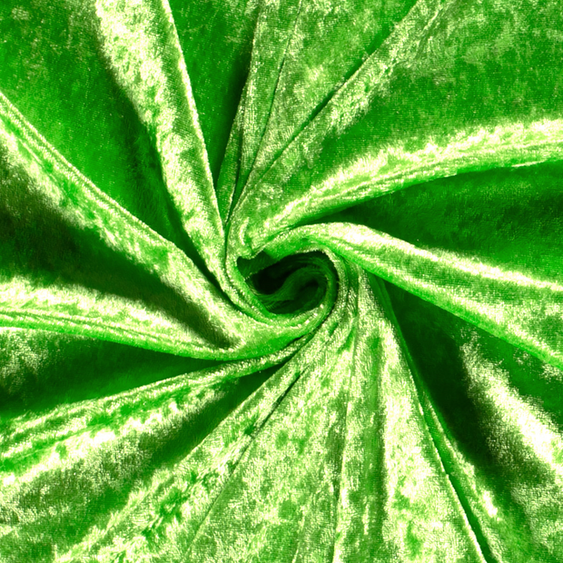 Velours fabric Unicolour Lime Green