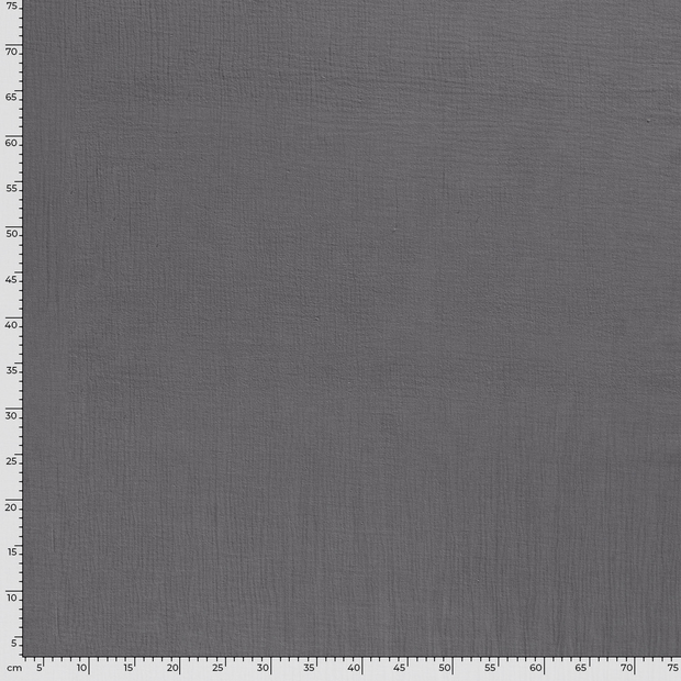 Muslin fabric Unicolour Grey