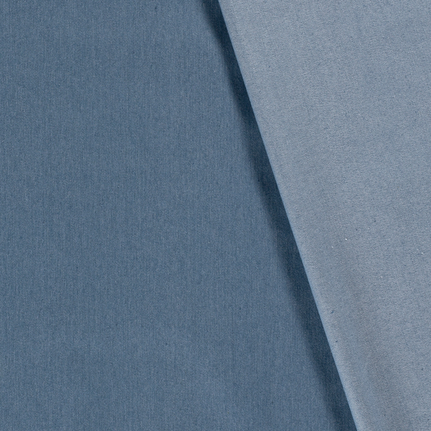 Denim Stretch fabric Unicolour pre-washed 