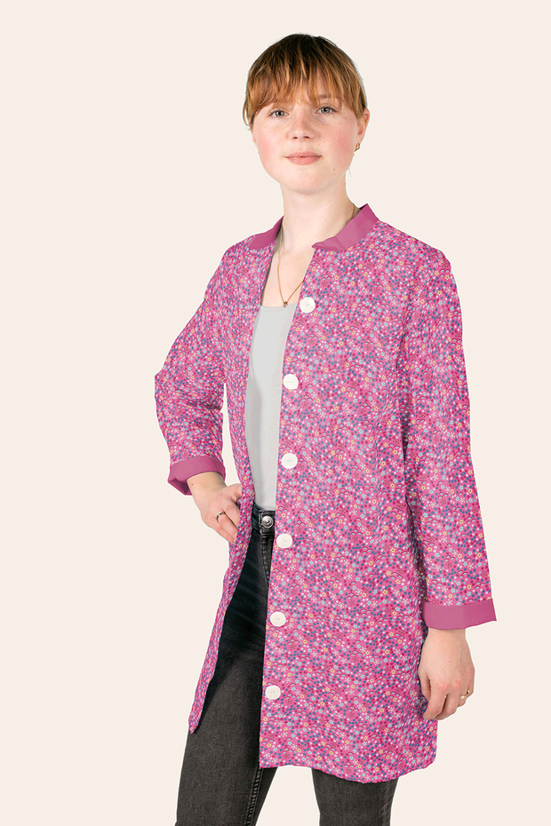 Cotton Poplin fabric Millefleurs Pink
