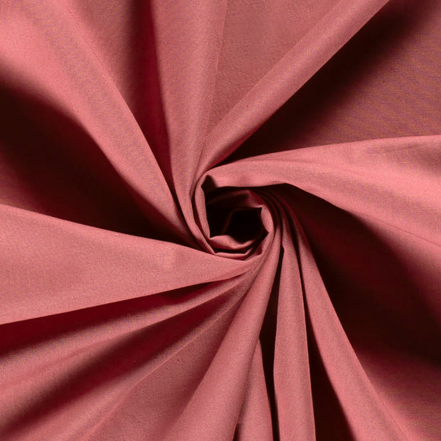 Cretonne tissu Unicolore Vieux rose