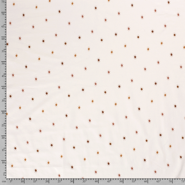 Cotton Jersey fabric Suns Off White