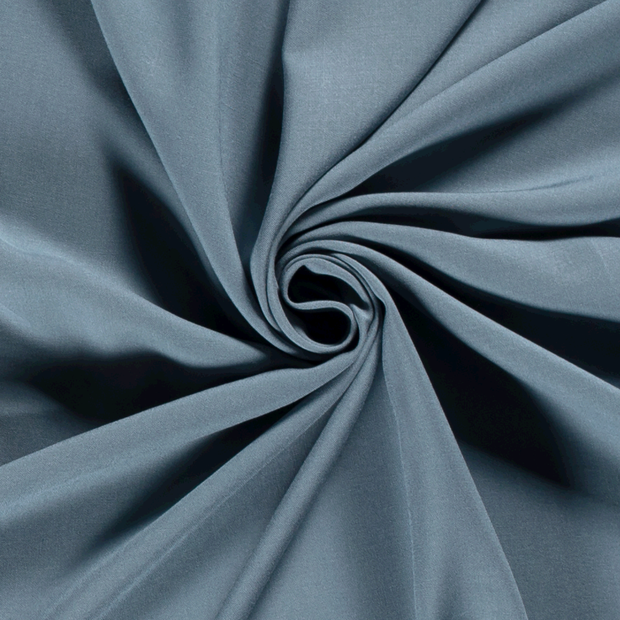 Viscose Poplin fabric Unicolour Indigo