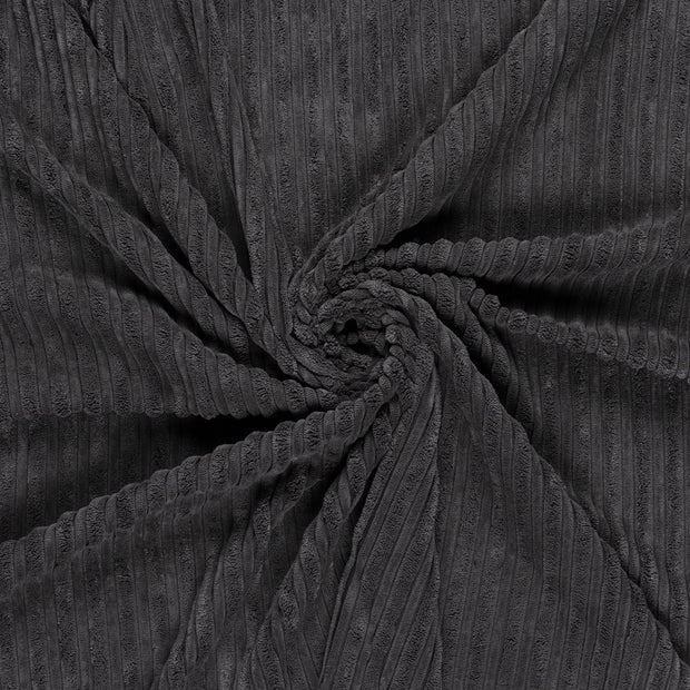 Corduroy 4.5w fabric Dark Grey brushed 