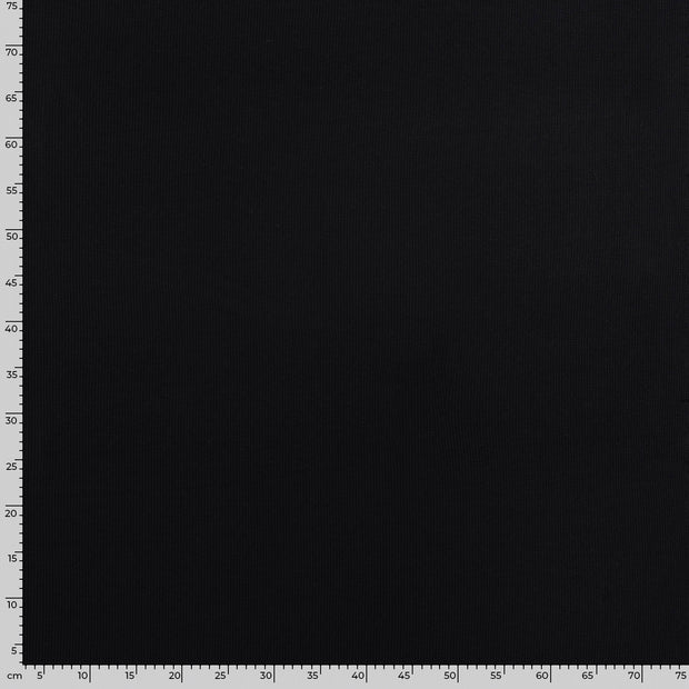 Heavy Knit fabric Cable Black