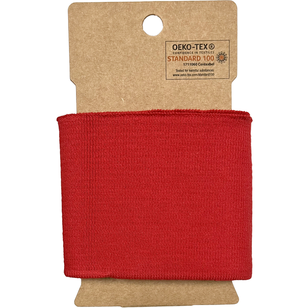 Cuff fabric Unicolour Red