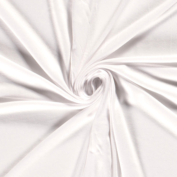 Jersey de Viscose tissu Unicolore Blanc optique