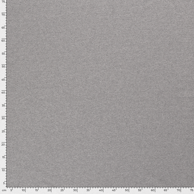 French Terry fabric Unicolour Grey