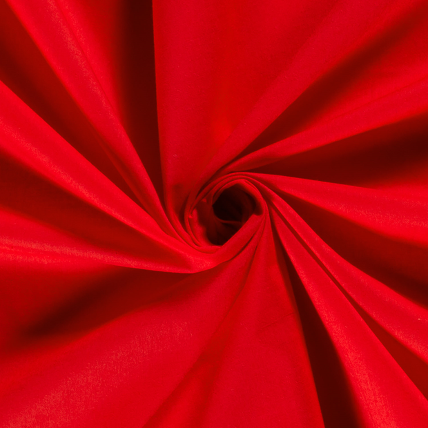 Voile fabric Unicolour Red