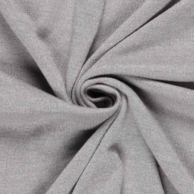 Heavy Knit fabric Melange Light Grey