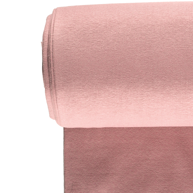 Cuff Material 2x2 rib fabric Unicolour Old Pink