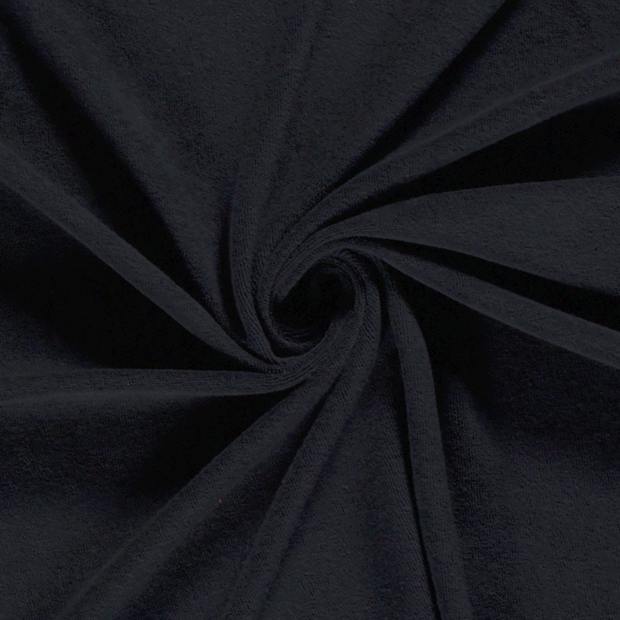 Stretch terry fabric Unicolour Navy