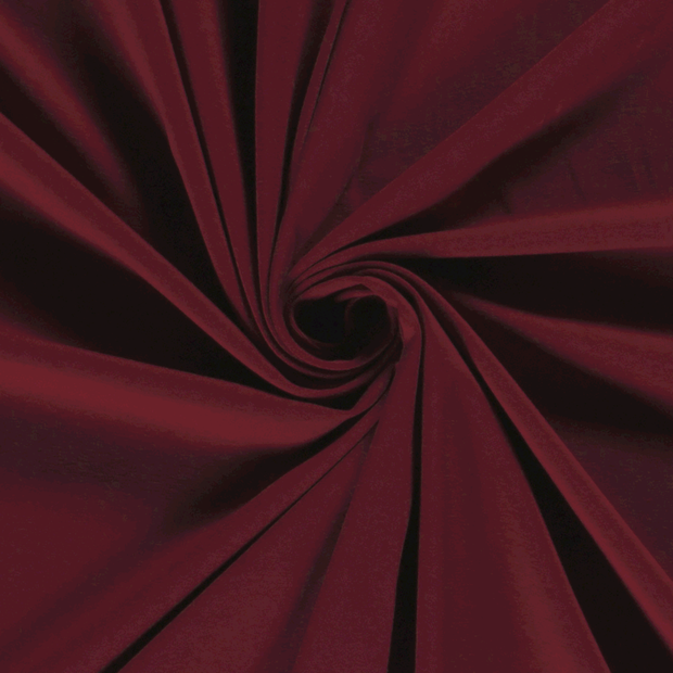 Cotton Jersey fabric Unicolour Cherry Red