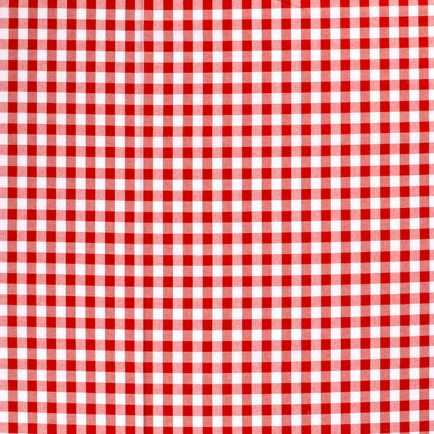 Cotton Poplin Yarn Dyed fabric Red matte 