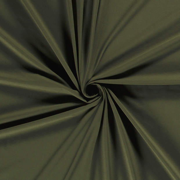 Cotton Jersey fabric Khaki Green 