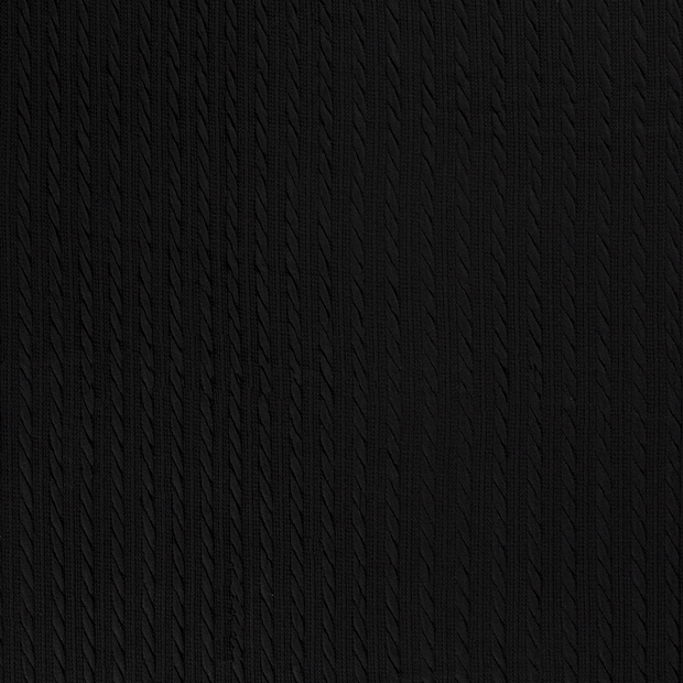 Heavy Knit fabric Black matte 