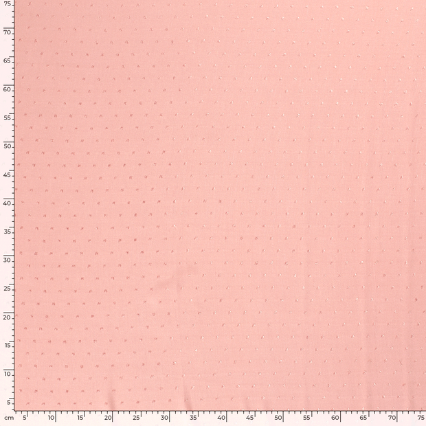 Popeline de Coton tissu Unicolore Saumon