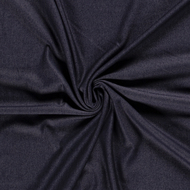Denim Jersey fabric Unicolour Navy