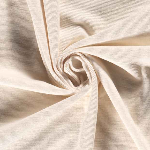 Heavy Knit fabric Unicolour Off White