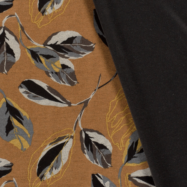Poly Viscose Jersey fabric Flowers discharge printed 