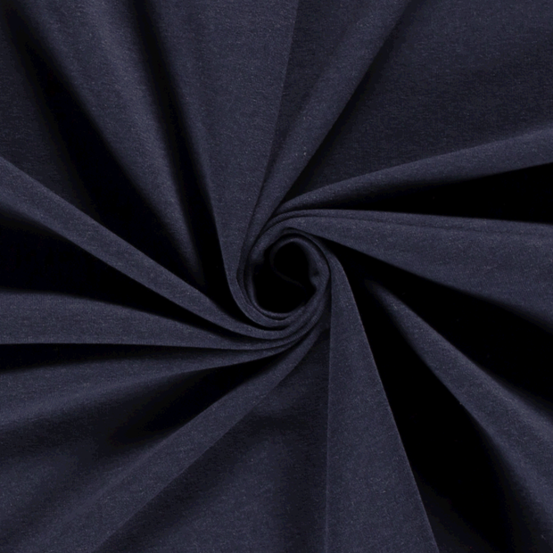 French Terry fabric Unicolour Indigo