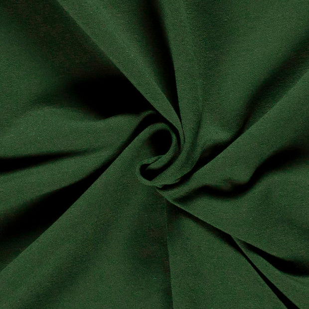 French Terry tissu Unicolore Vert foncé