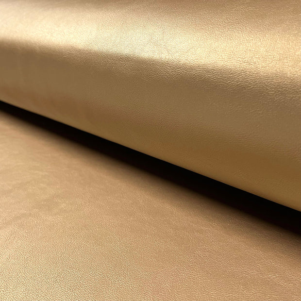 Artificial Leather fabric Unicolour Gold
