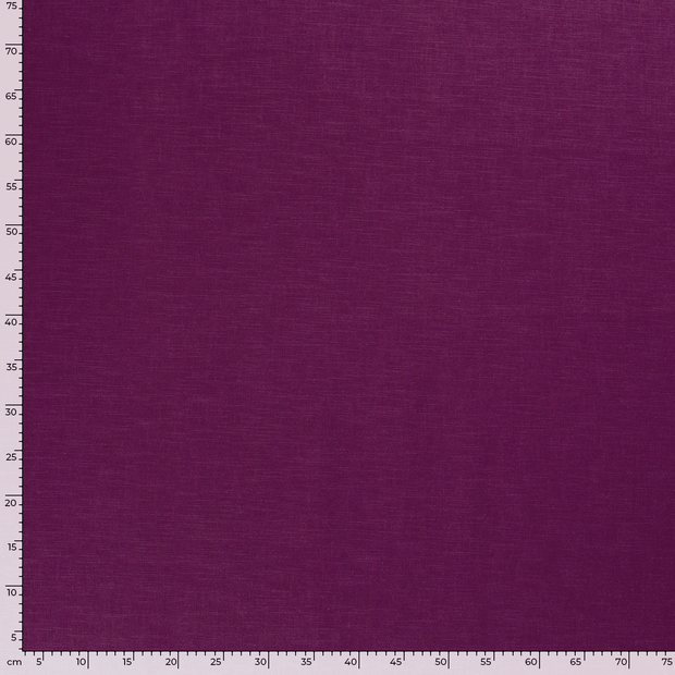 Ramie Linen fabric Unicolour Magenta