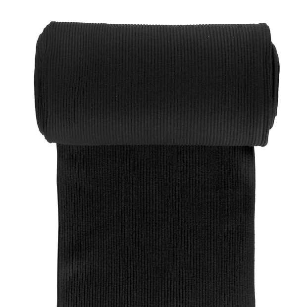 Cuff Material 3x3 rib fabric Black matte 