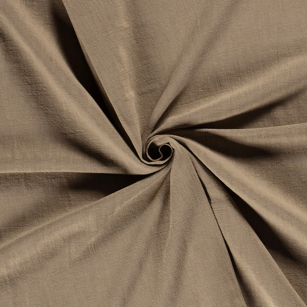 Ramie Linen fabric Olive Green stone washed 