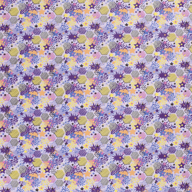 French Terry fabrik Violett matt 
