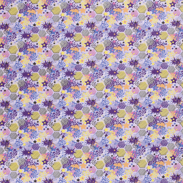 French Terry tissu Pourpre mat 