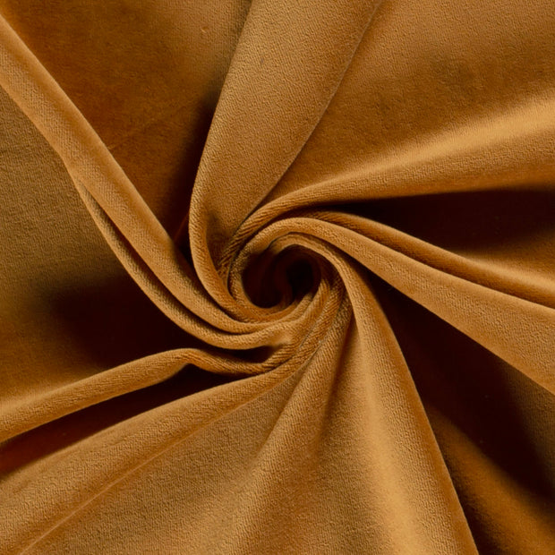 Nicky velours fabric Unicolour Camel