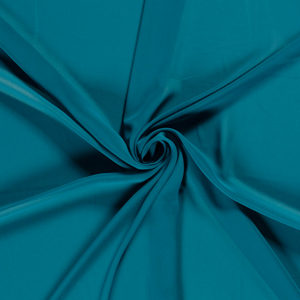 Chiffon tissu Bleu Canard 