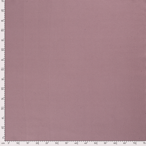 Gauffré Jersey tissu Unicolore Mauve