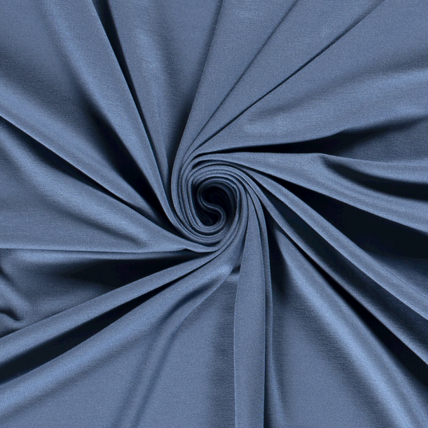 ECOVERO™ Jersey fabric Unicolour Indigo