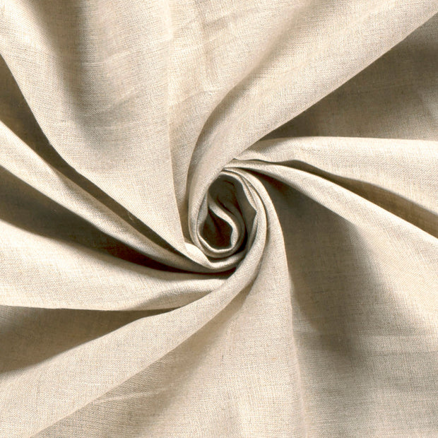Pure linen fabric Unicolour Ivory