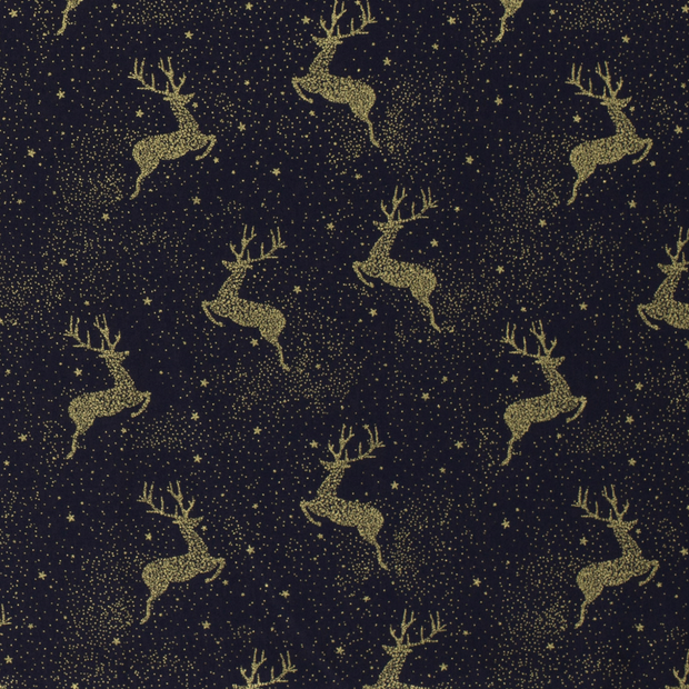 Baumwolle Popeline fabrik Weihnachten Marine