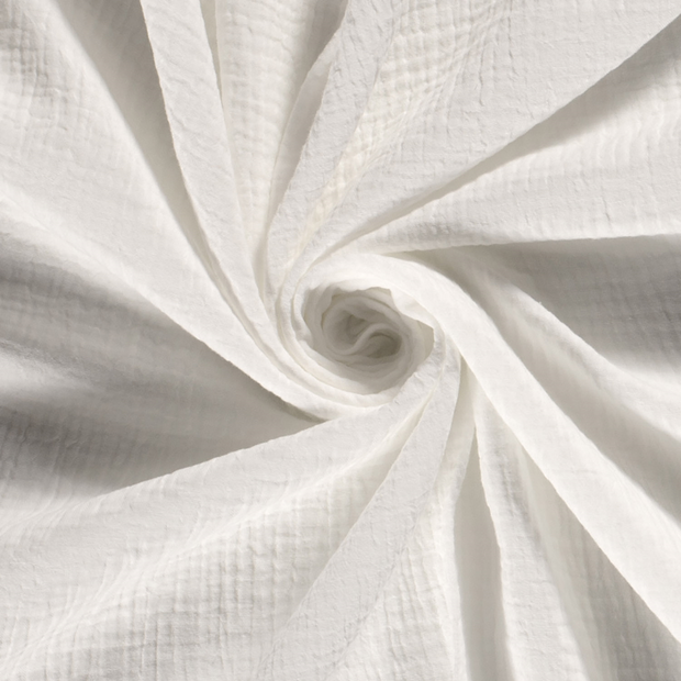 Muslin fabric Unicolour Off White