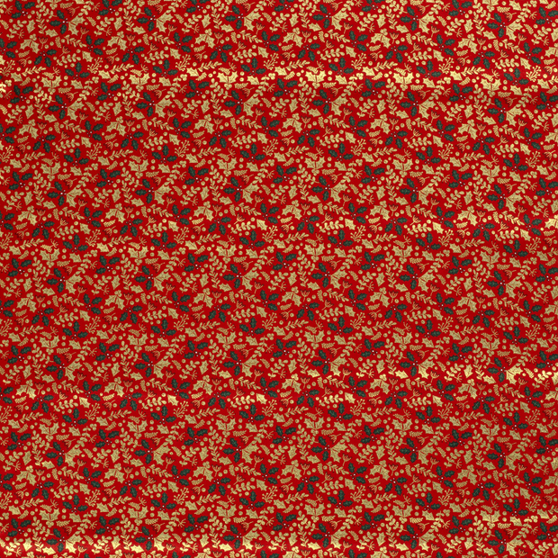 Cotton Poplin fabric Red 