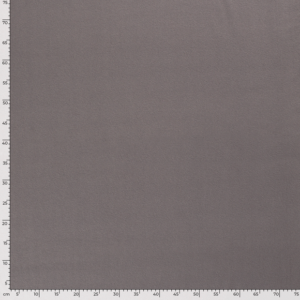 Polaire de Coton tissu Unicolore Gris foncé