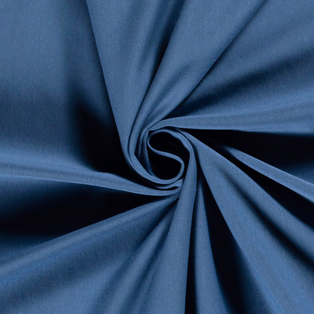 French Terry fabric Unicolour Indigo